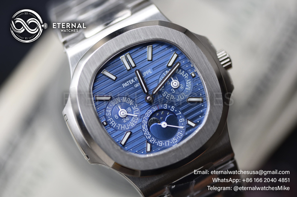 PATEK PHILIPPE - Nautilus 40mm 5740 SS/SS Blue/Stk TWF A240