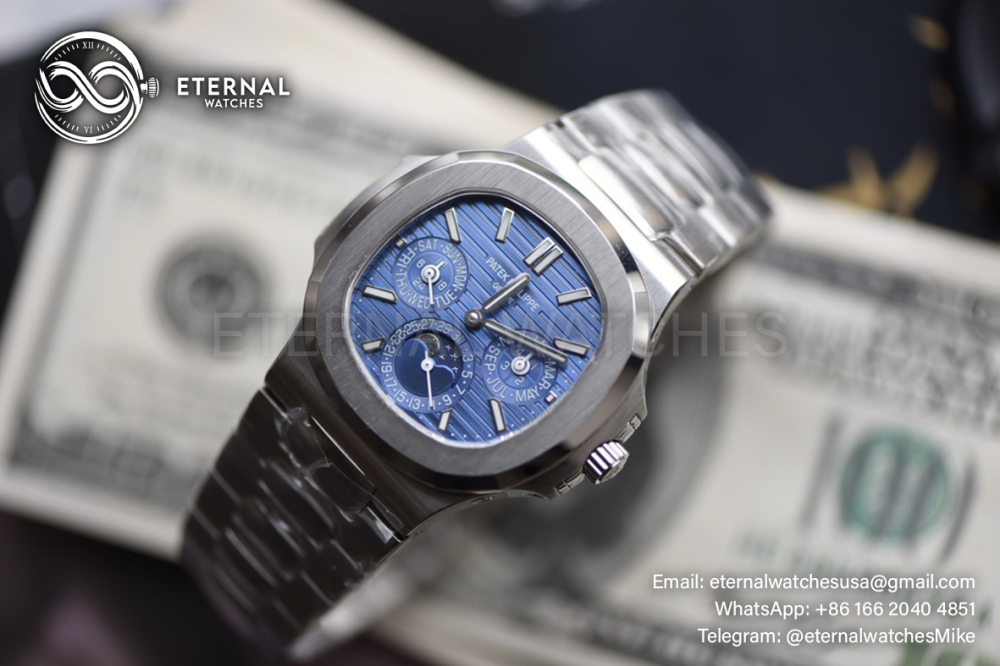 PATEK PHILIPPE - Nautilus 40mm 5740 SS/SS Blue/Stk TWF A240
