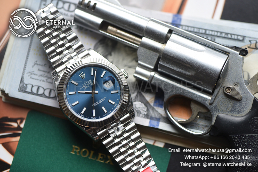 ROLEX - SUPER CLONE DateJust 126334 41mm SS/STK Blue Dial V2 VSF 3235 (Weight Adjusted)