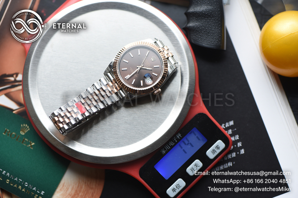 ROLEX - SUPER CLONE DateJust 126331 41mm RG Two Tone/STK Jubilee V2 VSF 3235 (Weight Adjusted)