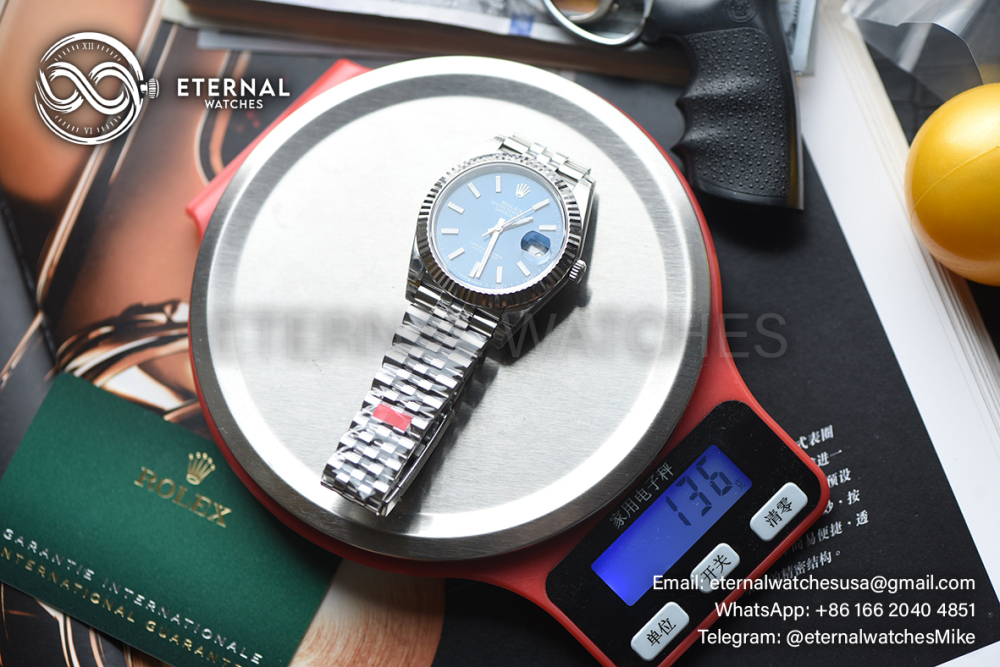 ROLEX - SUPER CLONE DateJust 126334 41mm SS/STK Blue Dial V2 VSF 3235 (Weight Adjusted)