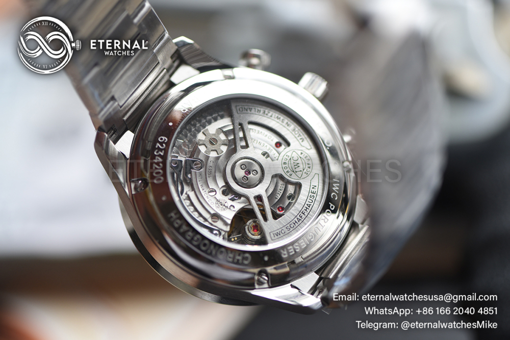 IWC - SUPER CLONE Portugueser Chronograph 41mm SS/SS White/Num ZF A69355