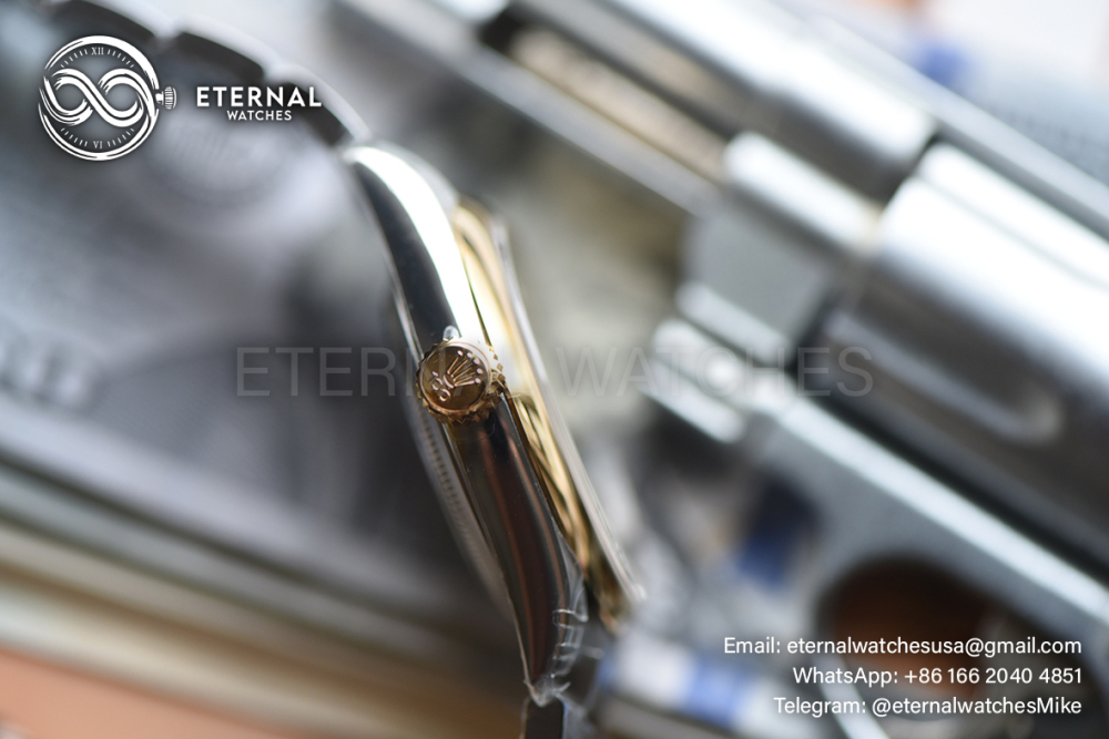 ROLEX - SUPER CLONE Oyster Perpetual 100 Years 134303 41mm YG/SS Grey Sunburst VSF VS3230