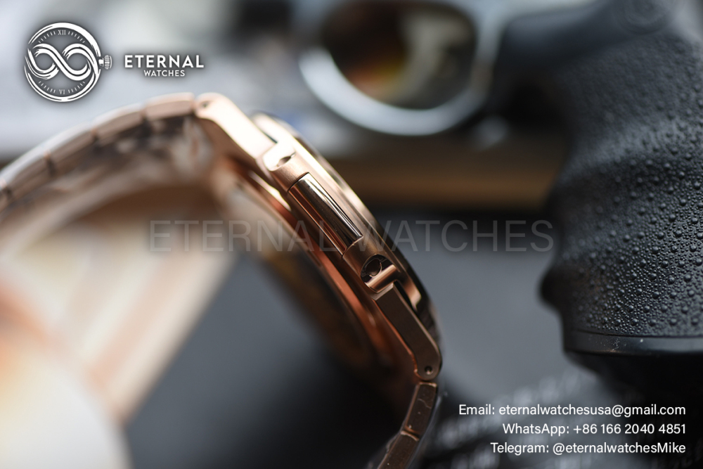 ROLEX - SUPER CLONE Nautilus 5711 40mm RG/RG Brown Dial DDF DD330 (Weight Adjusted - SW Dial)