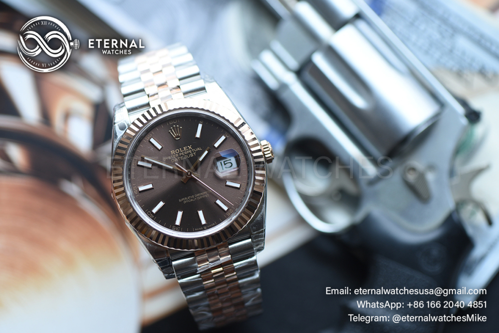 ROLEX - SUPER CLONE DateJust 126331 41mm RG Two Tone/STK Jubilee V2 VSF 3235 (Weight Adjusted)