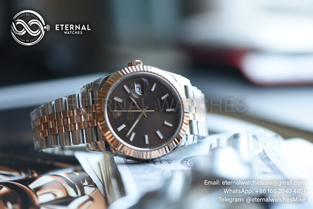 ROLEX - SUPER CLONE DateJust 126331 41mm RG Two Tone/STK Jubilee V2 VSF 3235 (Weight Adjusted)