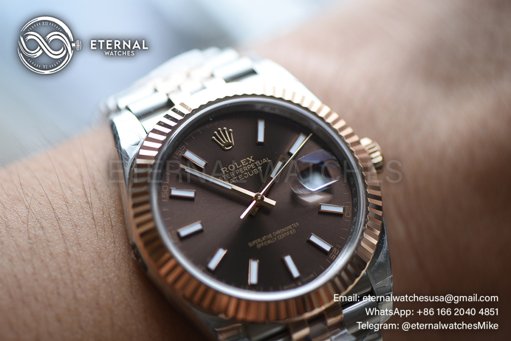 ROLEX - SUPER CLONE DateJust 126331 41mm RG Two Tone/STK Jubilee V2 VSF 3235 (Weight Adjusted)