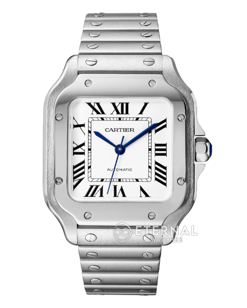 CARTIER - Santos De Cartier 35mm SS/SS White Dial BVF M9015