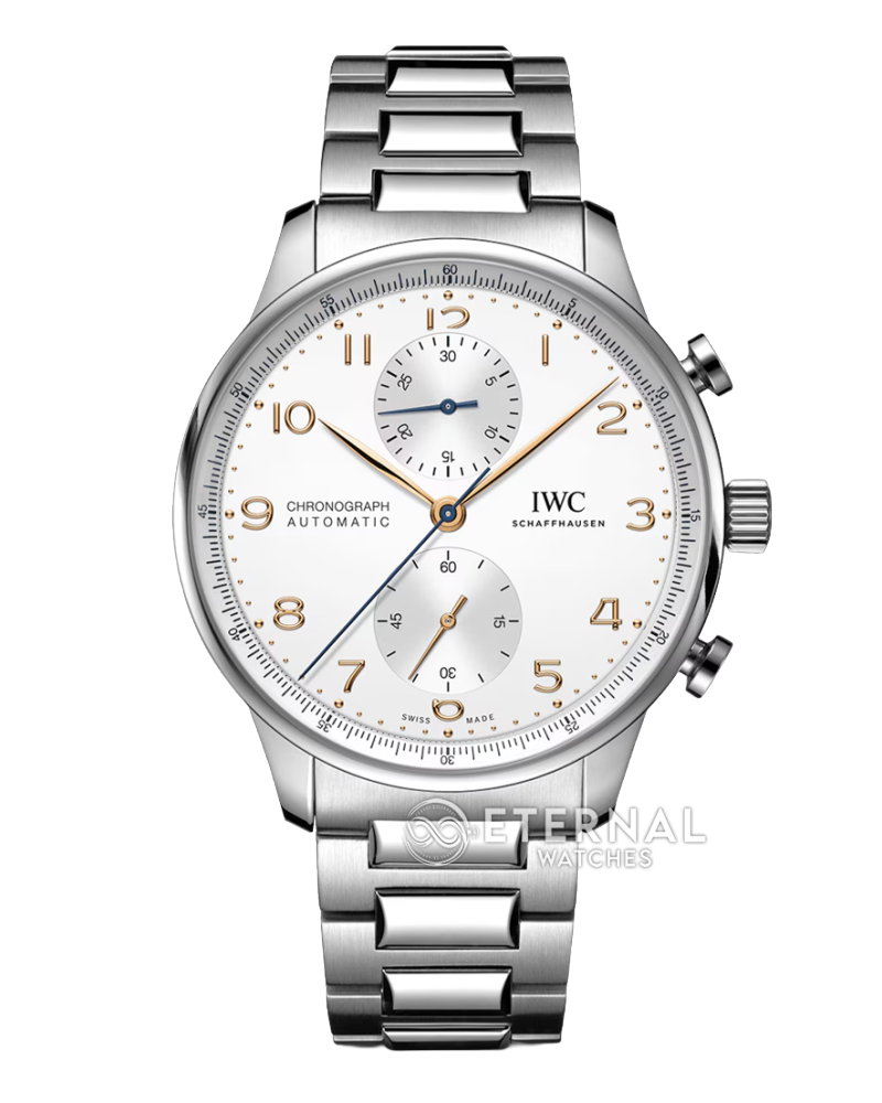 IWC - SUPER CLONE Portugueser Chronograph 41mm SS/SS White/Num ZF A69355