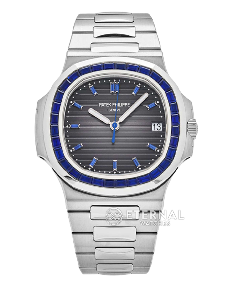 PATEK PHILIPPE - SUPER MOD Nautilus 5711 40mm SS/SS Blue Gems (SW Dial)