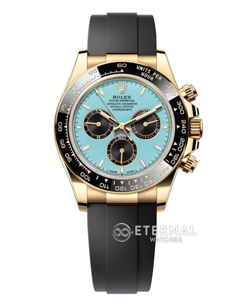 ROLEX - SUPER CLONE Cosmograph Daytona 126518 40mm YG/RU Black/Gold RCF DD4131 (Genuine Weight)
