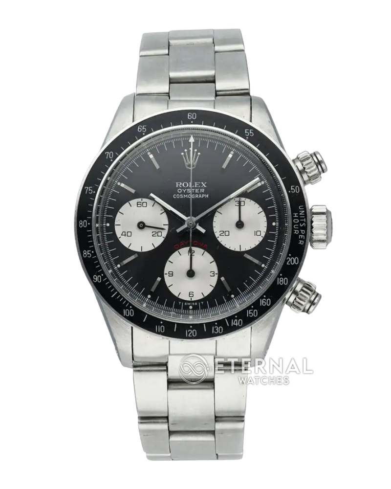 ROLEX - SUPER CLONE Daytona Retro 38mm SS/SS Black Dial Custom Manual