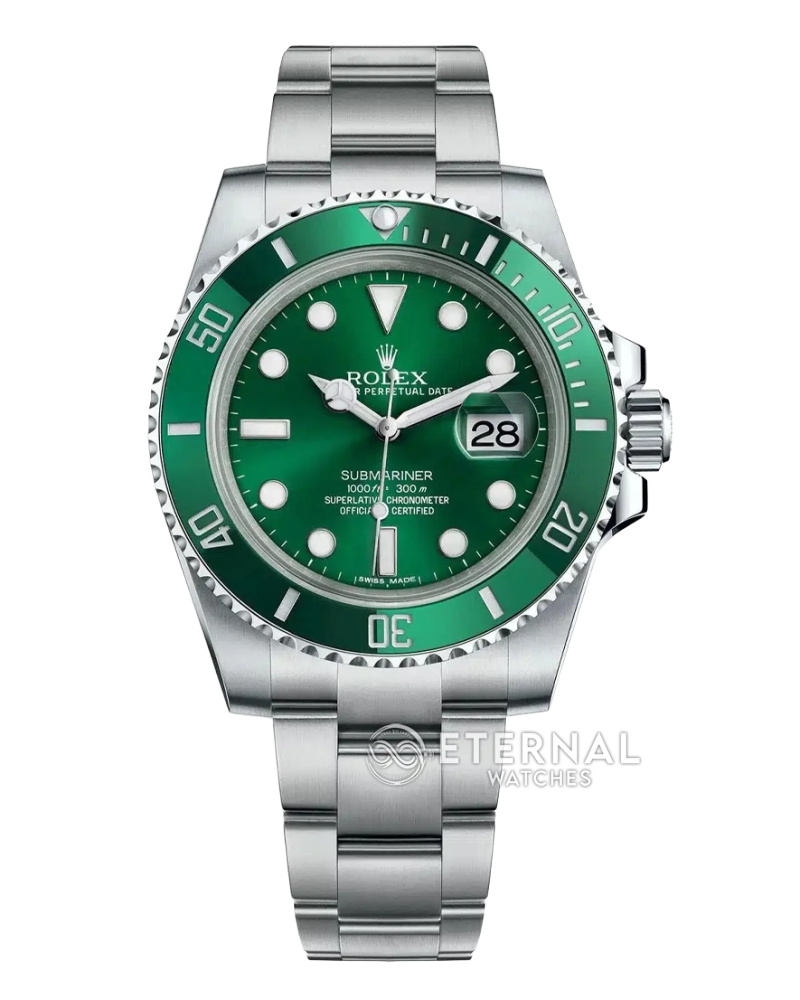 ROLEX - SUPER CLONE Submariner 116610LV Hulk 40mm SS/SS Green Dial VSF VS3135