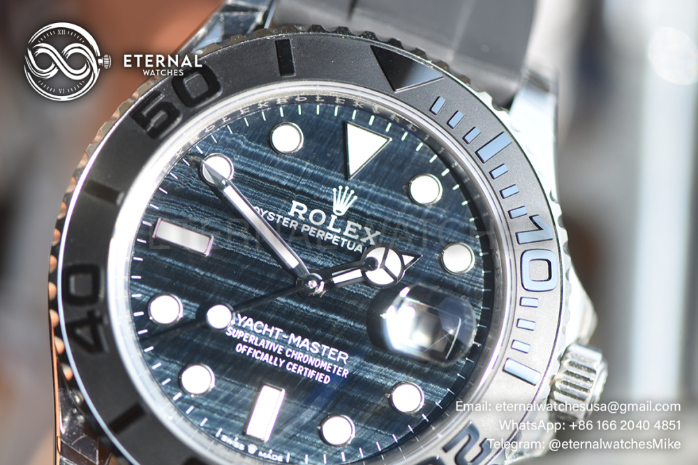 ROLEX - SUPER MOD Yacht-Master 226659 42mm SS/RU Custom Hawk Eye Stone Dial V3 DD3235 (Weight Adjusted)