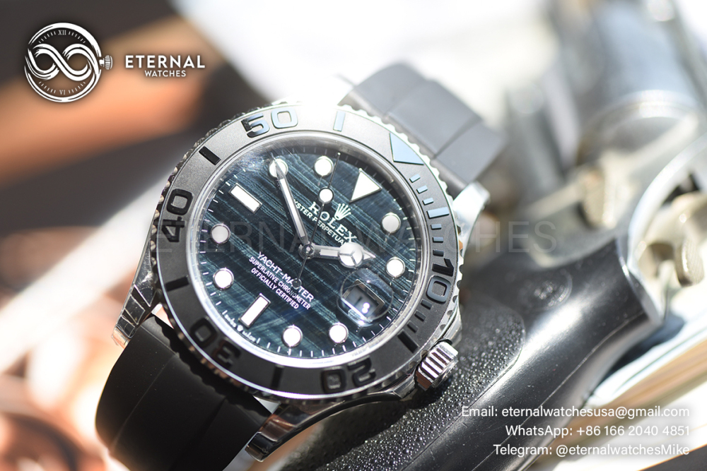 ROLEX - SUPER MOD Yacht-Master 226659 42mm SS/RU Custom Hawk Eye Stone Dial V3 DD3235 (Weight Adjusted)