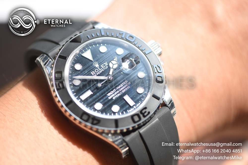 ROLEX - SUPER MOD Yacht-Master 226659 42mm SS/RU Custom Hawk Eye Stone Dial V3 DD3235 (Weight Adjusted)