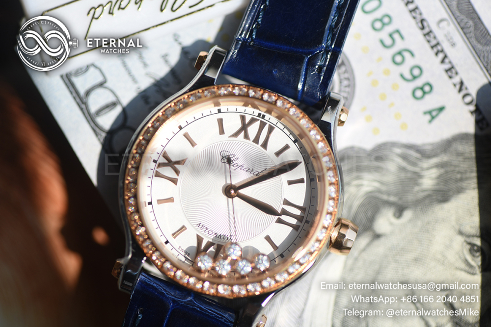 CHOPARD - Happy Sport 33mm RG/LE White YF A2892