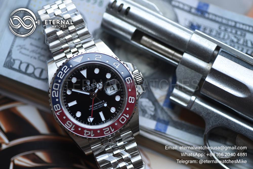 ROLEX - SUPER CLONE GMT Master II 126710 Pepsi Jubilee 40mm SS/SS Black VSF V3 DD3285