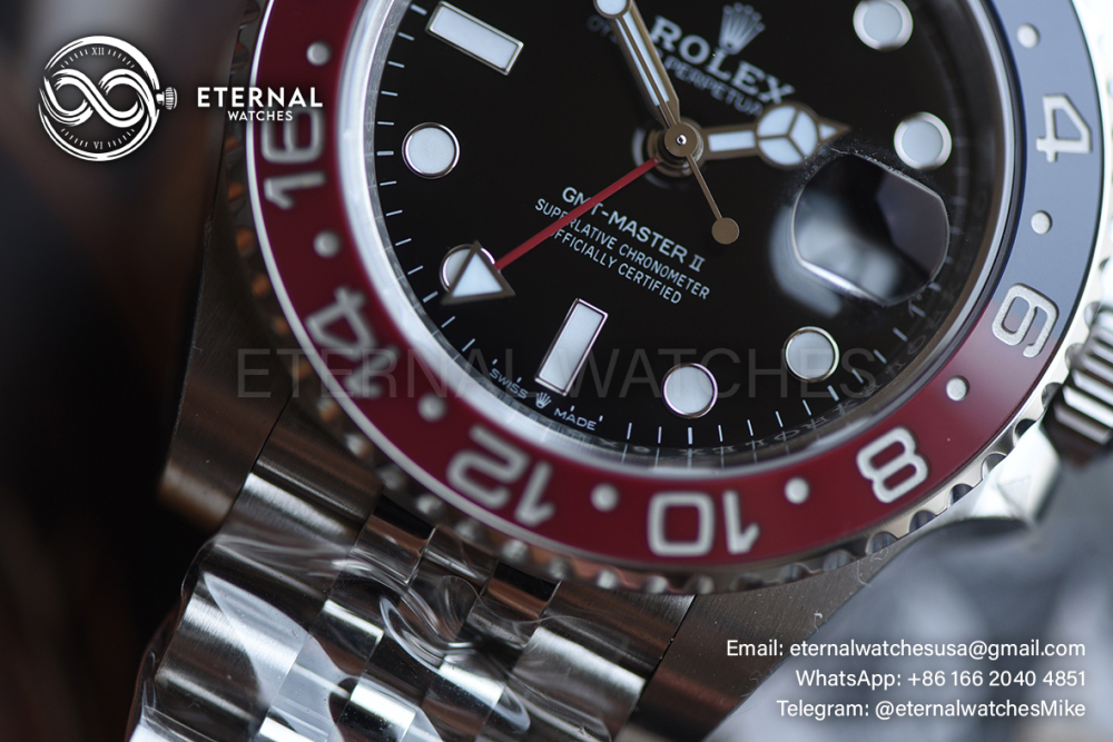 ROLEX - SUPER CLONE GMT Master II 126710 Pepsi Jubilee 40mm SS/SS Black VSF V3 DD3285