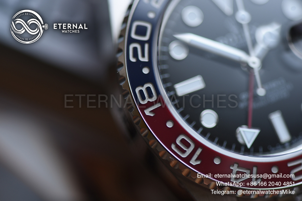 ROLEX - SUPER CLONE GMT Master II 126710 Pepsi Jubilee 40mm SS/SS Black VSF V3 DD3285