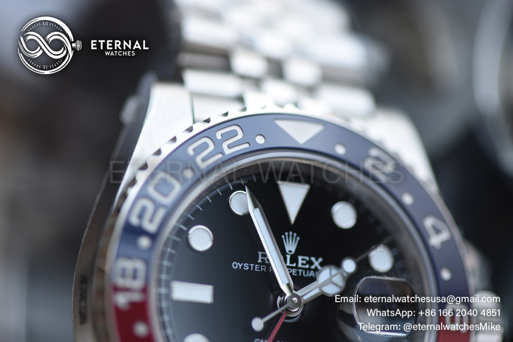 ROLEX - SUPER CLONE GMT Master II 126710 Pepsi Jubilee 40mm SS/SS Black VSF V3 DD3285