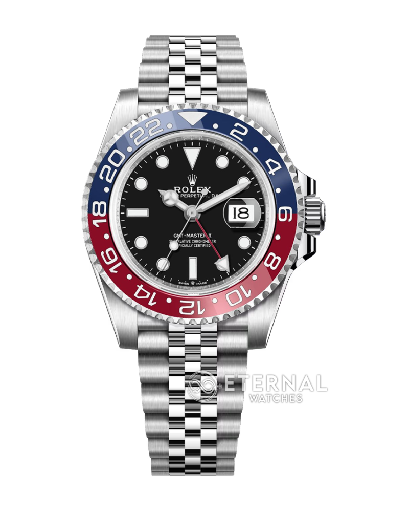 ROLEX - SUPER CLONE GMT Master II 126710 Pepsi Jubilee 40mm SS/SS Black VSF V3 DD3285