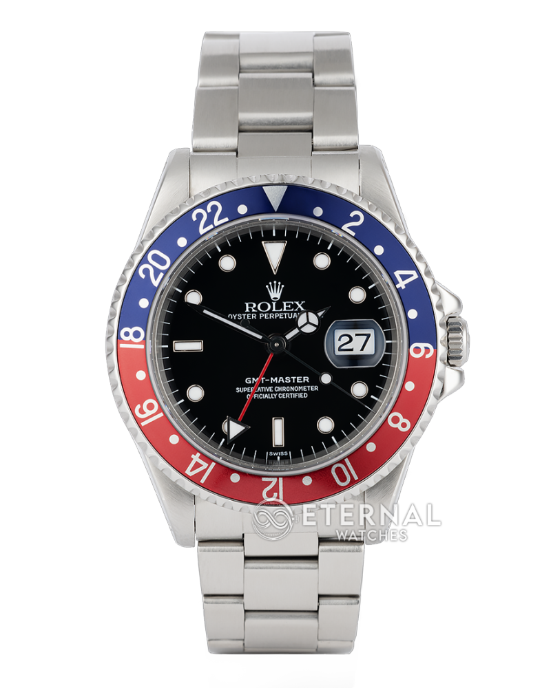 ROLEX - GMT Master II Vintage Pepsi Oyster 40mm SS/SS Black A3186