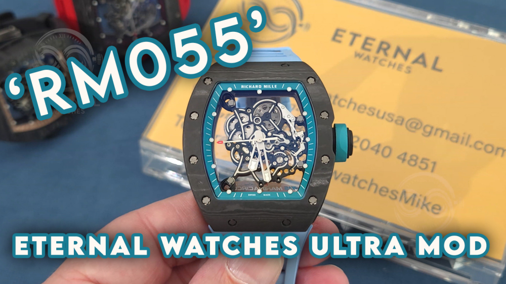 RICHARD MILLE - ETERNAL WATCHES ULTRA MOD 99.9% RM055 Bubba Watson NTPT Blue
