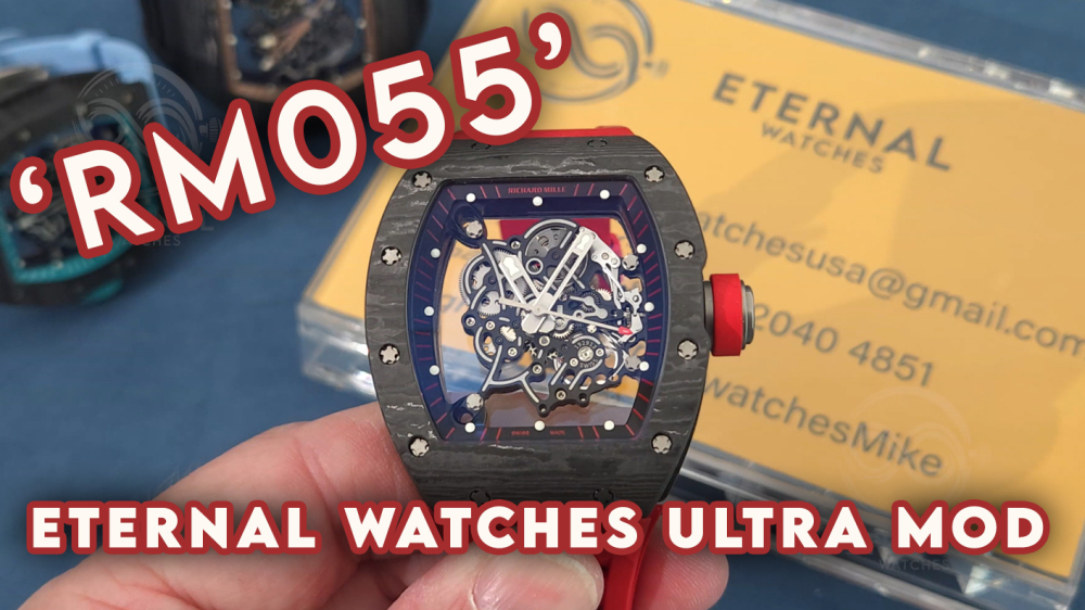 RICHARD MILLE - ETERNAL WATCHES ULTRA MOD 99.9% RM055 Bubba Watson NTPT Red