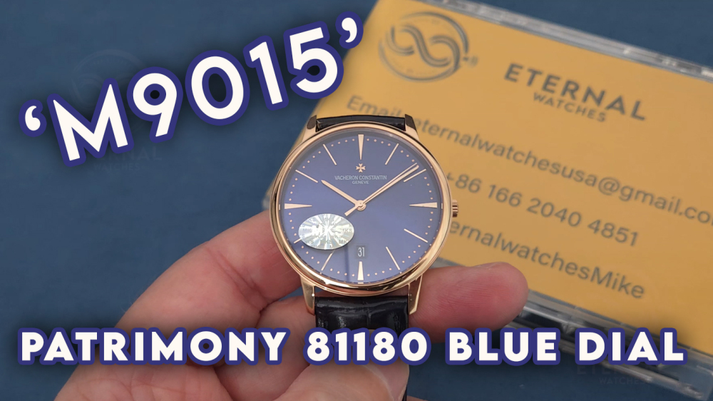 VACHERON CONSTANTIN - Patrimony 81180 RG/LE Blue Dial KZF MY9015
