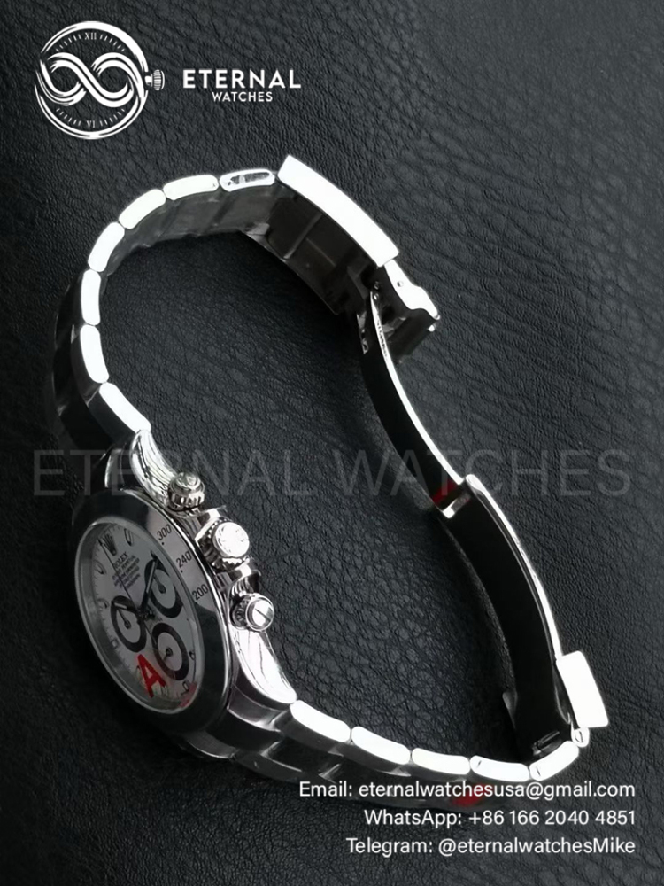 ROLEX - SUPER CLONE Daytona 116520 40mm SS/SS White Dial VSF DD4130