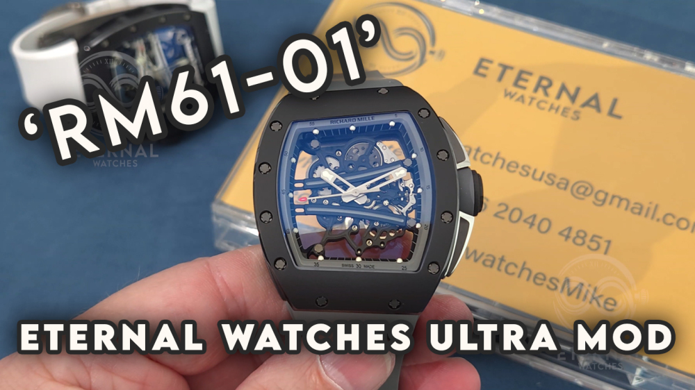 RICHARD MILLE - ETERNAL WATCHES ULTRA MOD 99% RM61-01 Black Ceramic Grey