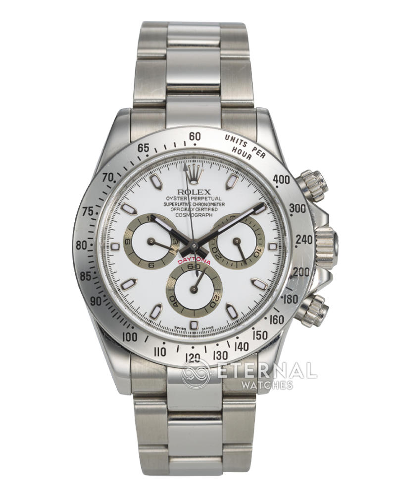 ROLEX - SUPER CLONE Daytona 116520 40mm SS/SS White Dial VSF DD4130