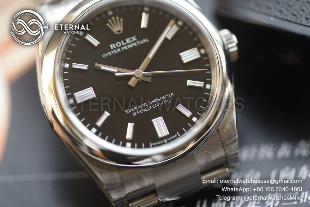 ROLEX - SUPER CLONE Oyster Perpetual 126000 36mm SS/SS Black Dial VSF VS3230