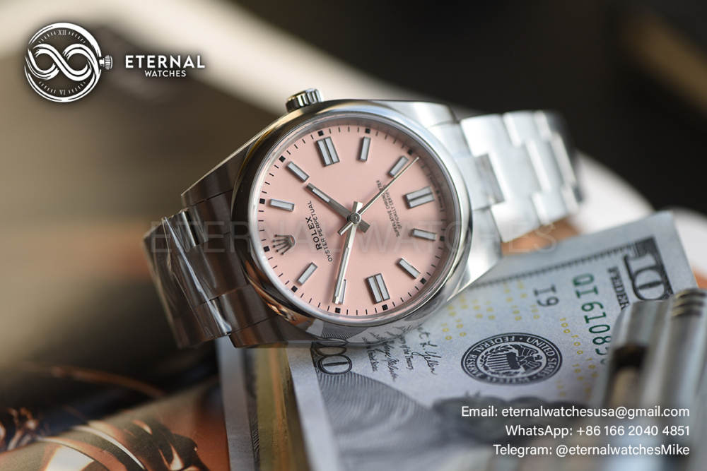 ROLEX - SUPER CLONE Oyster Perpetual 124300 41mm SS/SS Pink Dial VSF VS3230