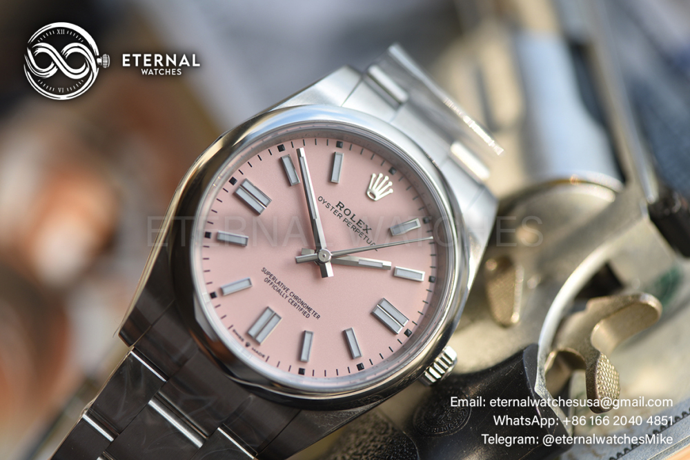 ROLEX - SUPER CLONE Oyster Perpetual 124300 41mm SS/SS Pink Dial VSF VS3230