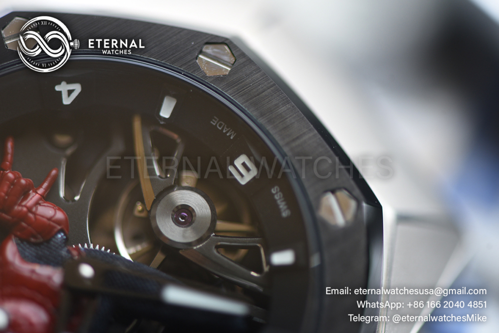 AUDEMARS PIGUET - SUPER CLONE Royal Oak Concept 42mm Spider Man Titanium/RU Tourbillon