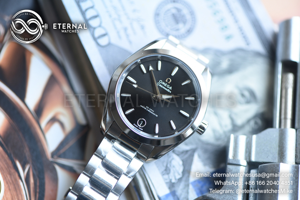 OMEGA - Aqua Terra Shades 34mm SS/SS Black Dial VSF A8800