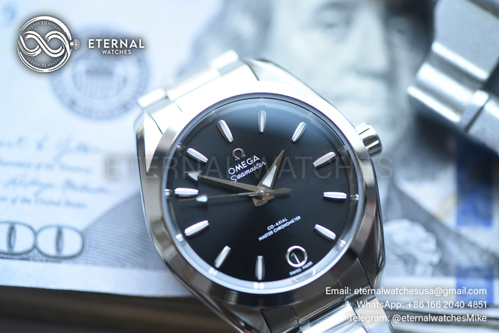 OMEGA - Aqua Terra Shades 34mm SS/SS Black Dial VSF A8800
