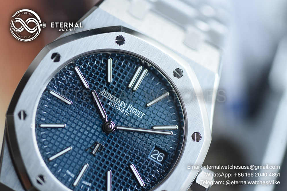 AUDEMARS PIGUET - SUPER CLONE Royal Oak 15202 39mm SS/SS Blue SW Dial and Hand Set ZF Cal.2121