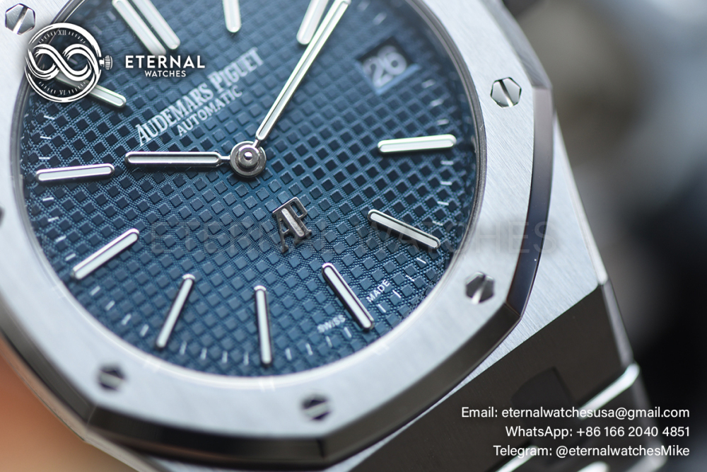 AUDEMARS PIGUET - SUPER CLONE Royal Oak 15202 39mm SS/SS Blue SW Dial and Hand Set ZF Cal.2121