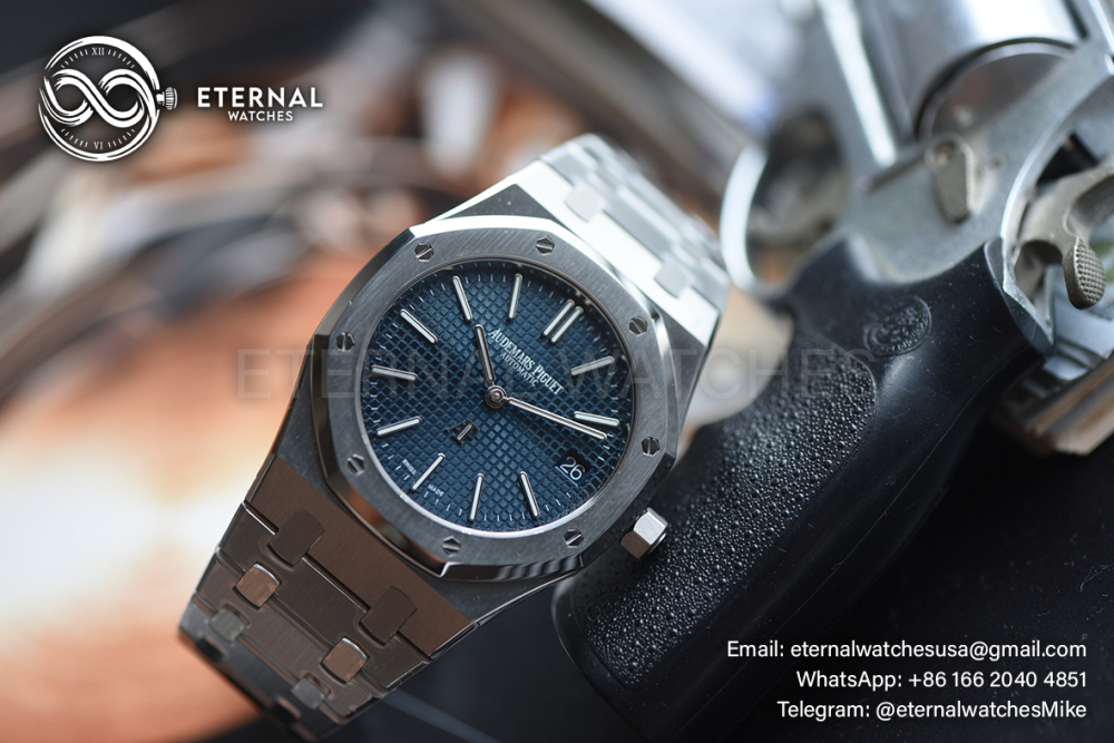 AUDEMARS PIGUET - SUPER CLONE Royal Oak 15202 39mm SS/SS Blue SW Dial and Hand Set ZF Cal.2121