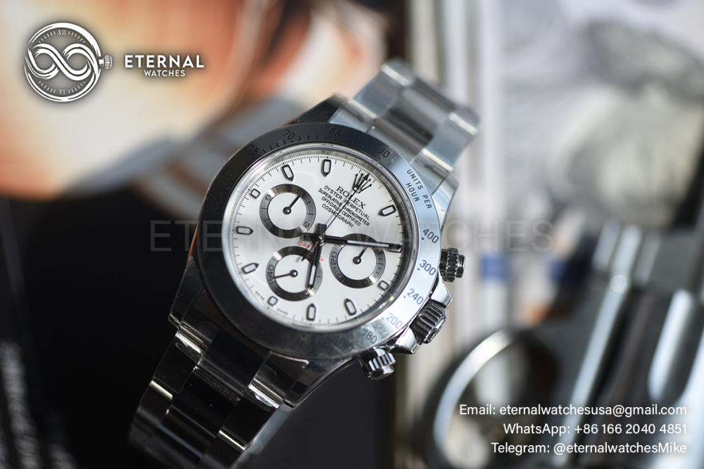 ROLEX - SUPER CLONE 2026 Daytona 126502 Platinum Rolesium Enamel Dial VSF DD4131 (Free Sprung)