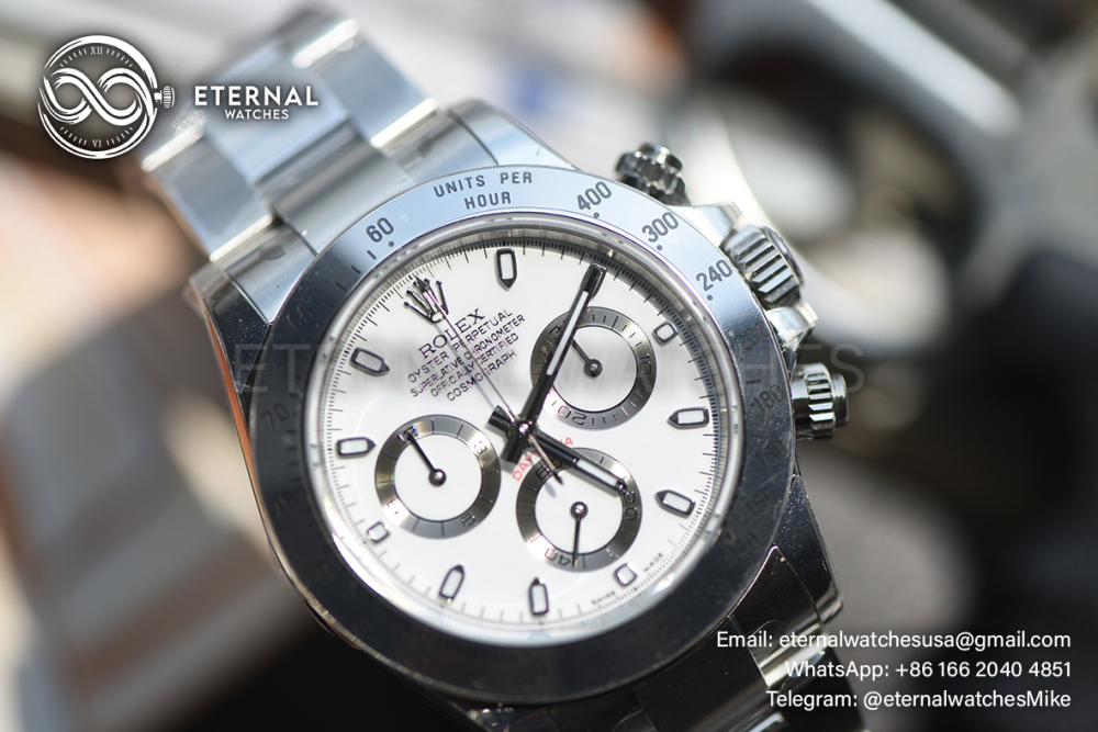 ROLEX - SUPER CLONE 2026 Daytona 126502 Platinum Rolesium Enamel Dial VSF DD4131 (Free Sprung)