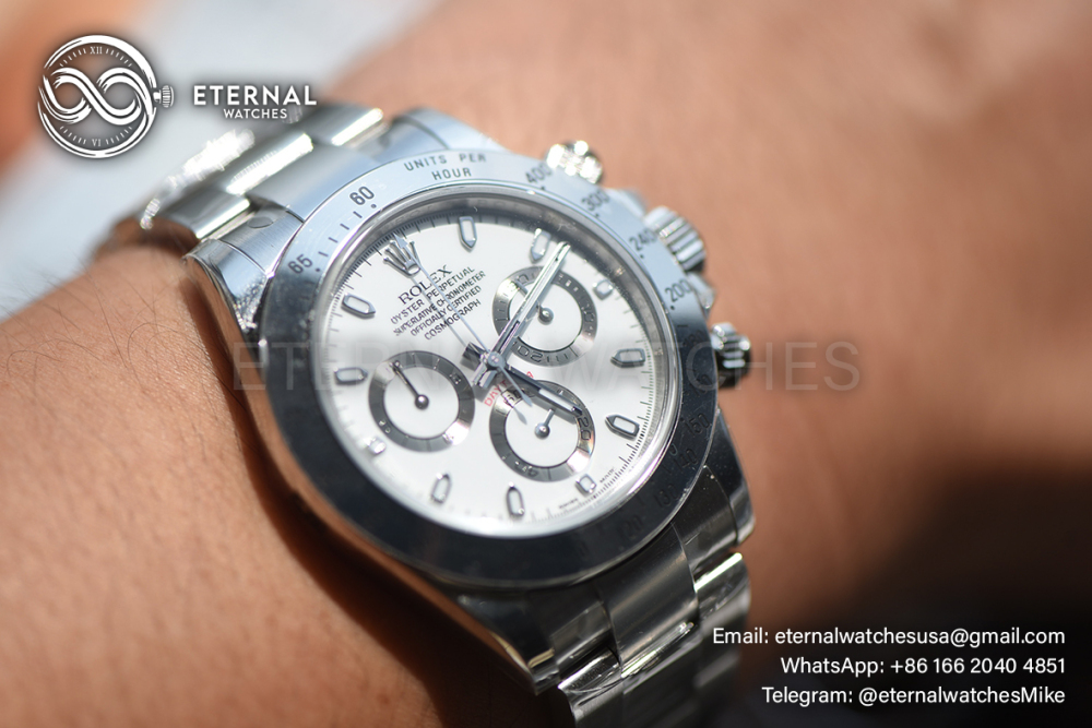 ROLEX - SUPER CLONE 2026 Daytona 126502 Platinum Rolesium Enamel Dial VSF DD4131 (Free Sprung)