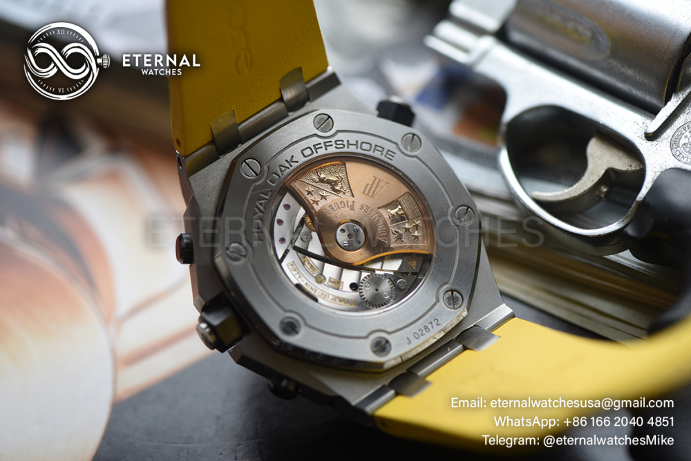 AUDEMARS PIGUET - SUPER CLONE Royal Oak Offshor Diver Chronograph SS/RU Yellow Dial