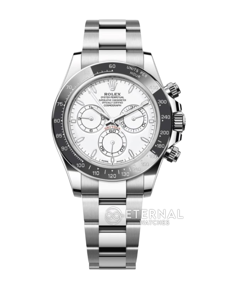 ROLEX - SUPER CLONE 2026 Daytona 126502 Platinum Rolesium Enamel Dial 4131 Free Sprung