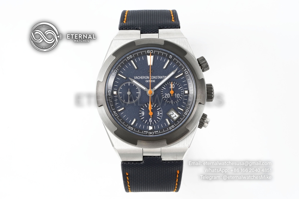 VACHERON CONSTANTIN - Overseas 5510V Chronograph SS/SS Blue 8F V2 A7750 Everest Edition
