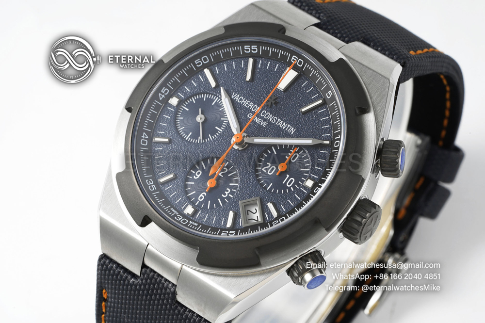 VACHERON CONSTANTIN - Overseas 5510V Chronograph SS/SS Blue 8F V2 A7750 Everest Edition