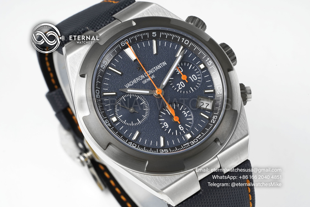 VACHERON CONSTANTIN - Overseas 5510V Chronograph SS/SS Blue 8F V2 A7750 Everest Edition